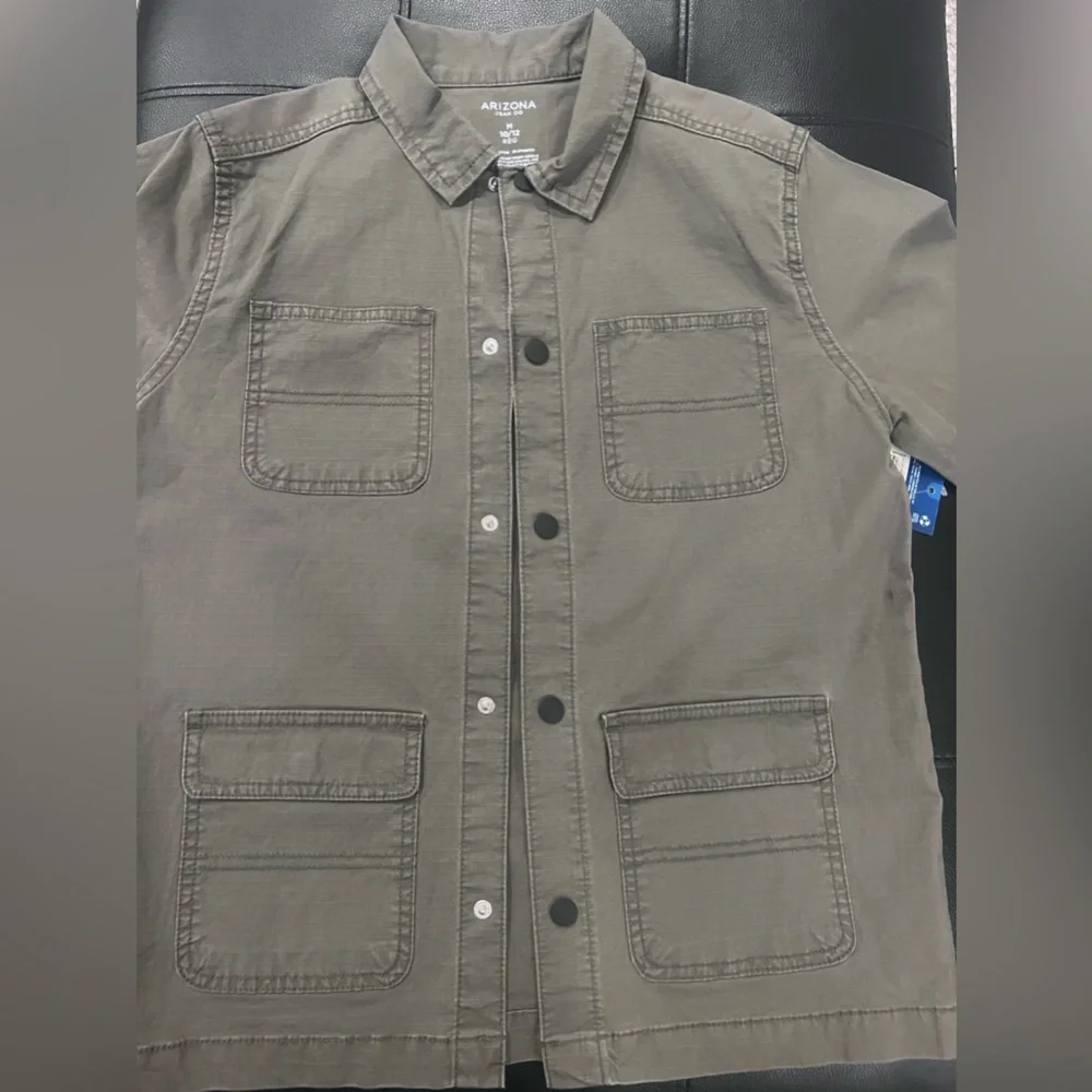 Arizona Jean Co Seaweed Color Jacket Boys Size 10/12 - Picture 3 of 6